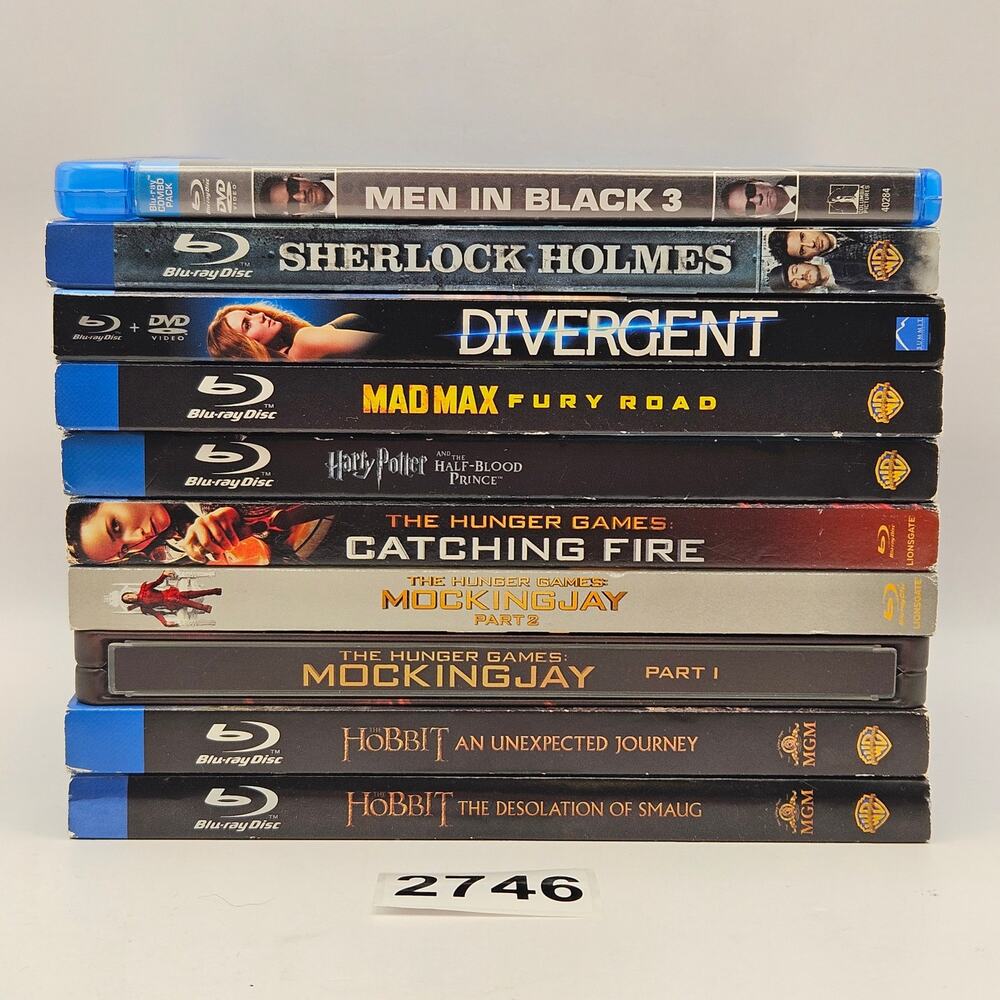 BLU-RAY LOT 11 HUNGER GAMES HOBBIT MAD MAX HARRY POTTER & MORE